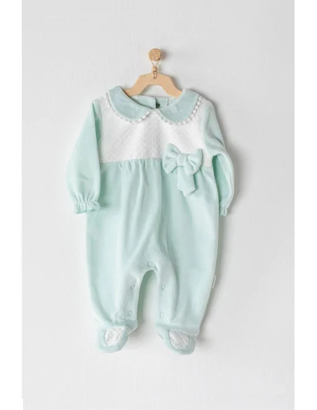 Grenouillère en Velours Mint Pyjama bébé - Maroc