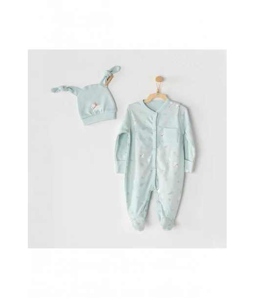 Grenouillère Ours Blanc 100% Coton 3-6mois Pyjama bébé - Maroc