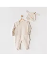 Grenouillère 100% Coton Beige Pyjama bébé - Maroc