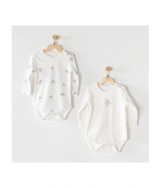 Pack of 2 long-sleeved body 100% cotton Fairy