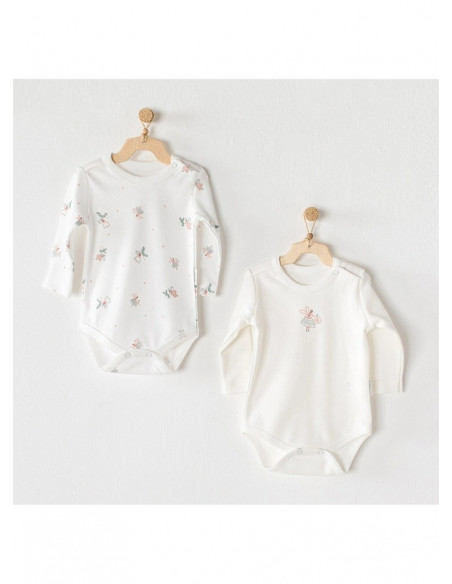 Lot 2 Body Manches Longues 100% Coton Fairy Body - Maroc