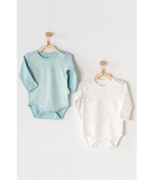 Lot 2 Body Manches Longues 100% Coton Dragonfly Univers Bébé -