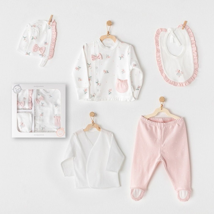 Coffret Naissance 100% Coton 5 Pièces Fairy Pyjama bébé - 