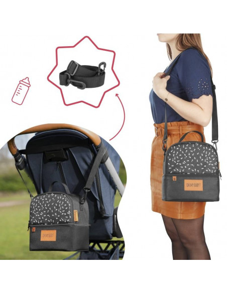 Sac Repas Isotherme Pick & Go + 1 Contenant 300ml + 1 Tasse + 2