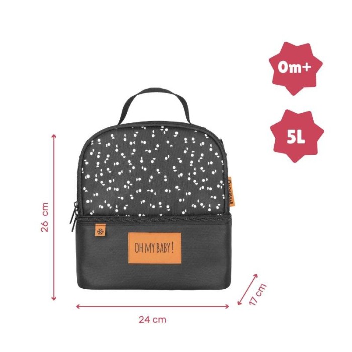 Sac Repas Isotherme Pick & Go + 1 Contenant 300ml + 1 Tasse + 2