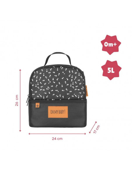 Sac Repas Isotherme Pick & Go + 1 Contenant 300ml + 1 Tasse + 2