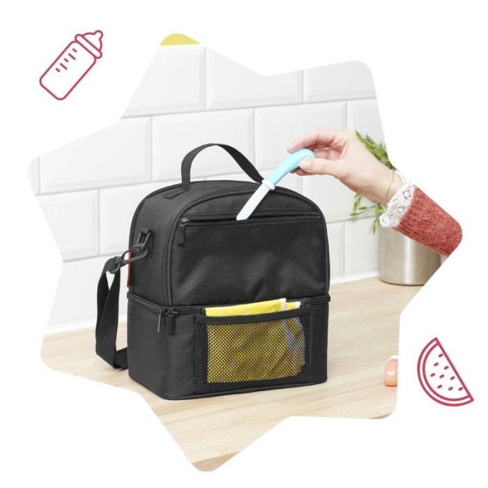 Sac Repas Isotherme Pick & Go + 1 Contenant 300ml + 1 Tasse + 2
