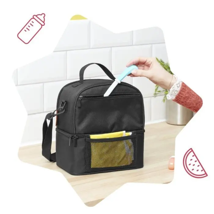 Sac Repas Isotherme Pick & Go + 1 Contenant 300ml + 1 Tasse + 2