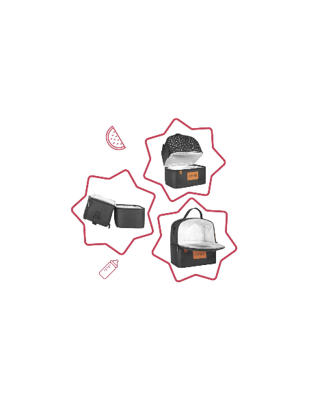 Sac Repas Isotherme Pick & Go + 1 Contenant 300ml + 1 Tasse + 2