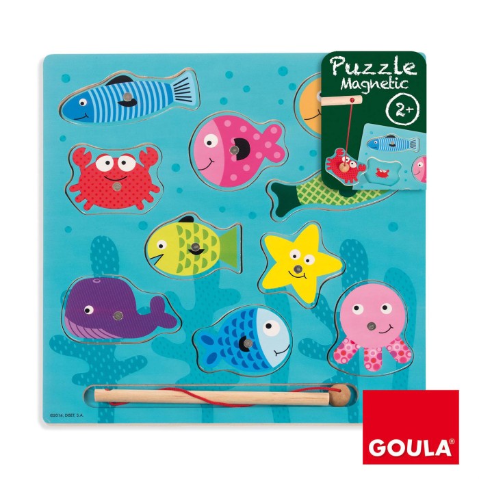 Puzzle Encastrement Pêche Magnétique Goula 2ans+ Jouet - Goula