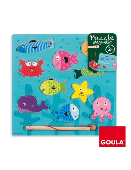 Puzzle Encastrement Pêche Magnétique Goula 2ans+ Jouet - Goula