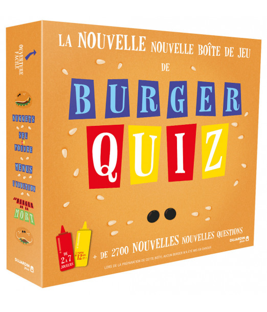 Burger Quiz: La Nouvelle Nouvelle Boîte de Jeu Dujardin 12ans+