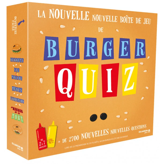 Burger Quiz: La Nouvelle Nouvelle Boîte de Jeu Dujardin 12ans+