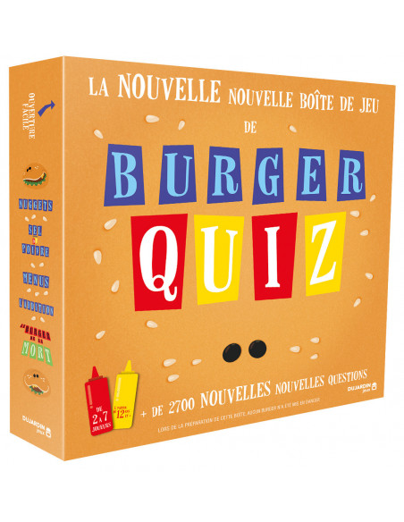 Burger Quiz: La Nouvelle Nouvelle Boîte de Jeu Dujardin 12ans+