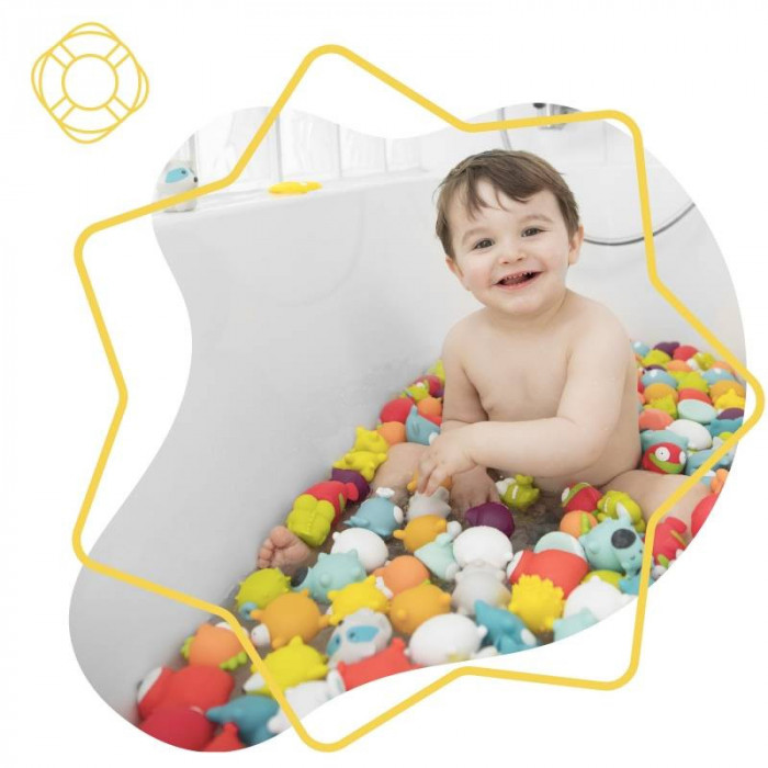 Jouets De Bain Rigolos Splash Ocean x6 Badabulle Jouet de bain 