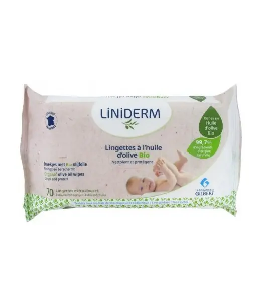 Lingettes Gilbert à l'huile d'olives bio 70 unités Lingettes -