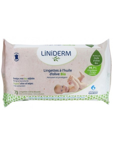 Lingettes Gilbert à l'huile d'olives bio 70 unités dans Lingettes chez Baby And Mom Maroc