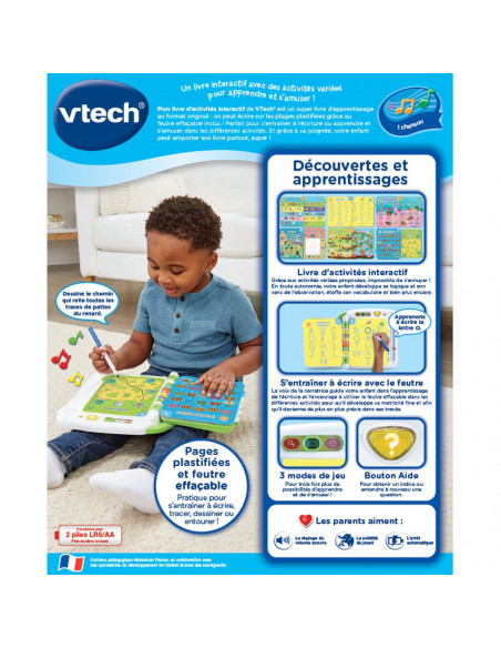 Mon livre d'activités interactif - J'écris, je joue et