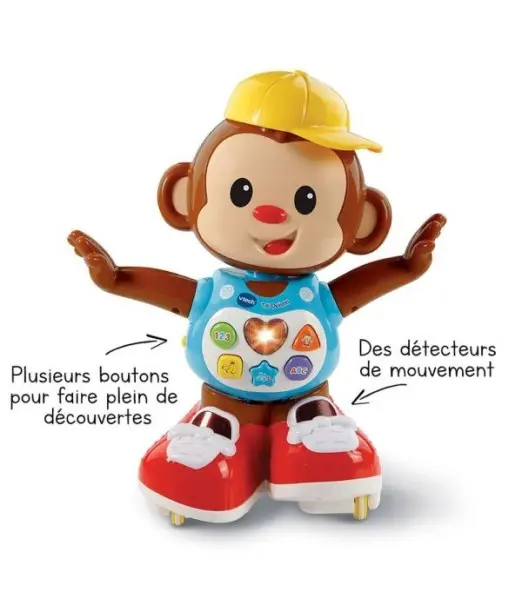 Jouet singe interactif qui marche et danse Titi Ouistiti Eveil