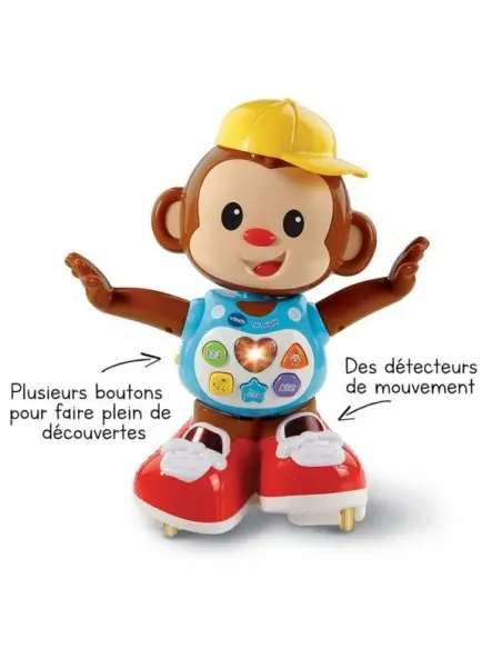 Jouet singe interactif qui marche et danse Titi Ouistiti Eveil