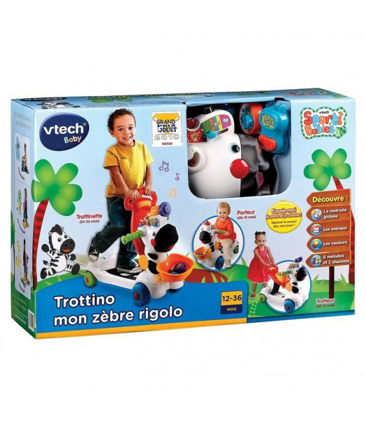 Trotinette parlante Trottino mon zèbre rigolo Eveil & Jouet - 2