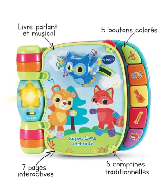 Super livre enchanté des Baby loulous bleu - livre interactif 2