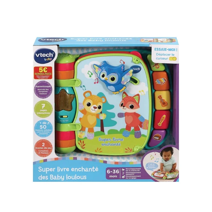 Super livre enchanté des Baby loulous bleu - livre interactif