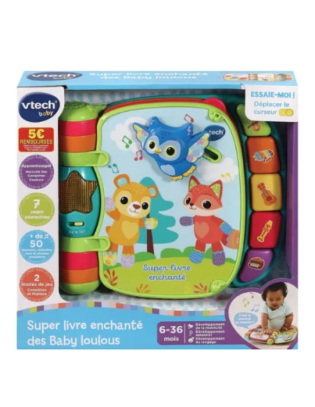 Super livre enchanté des Baby loulous bleu - livre interactif