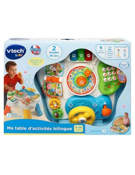 Vtech Ma table d'activités bilingue 9 - 36mois 0 - 3 ans -