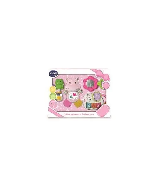 Vtech Coffret naissance Rose - Eveil des Sens 0m+ Jouet -