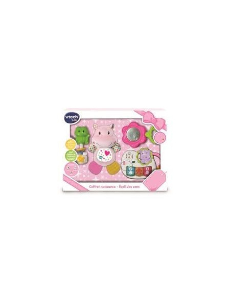 Vtech Coffret naissance Rose - Eveil des Sens 0m+ Jouet -