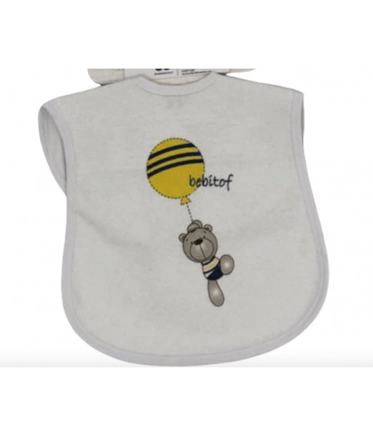 Bavoir en coton avec arrière en plastique 0-12m Bavoir - Maroc