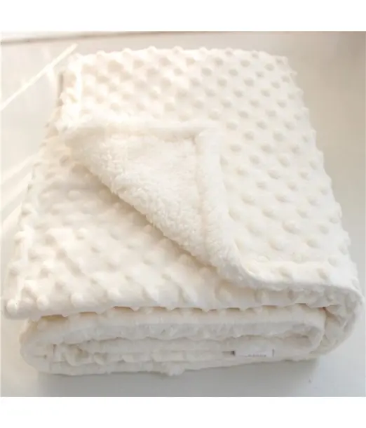 Couverture double face 80 x 110cm - Blanc Couverture - Maroc