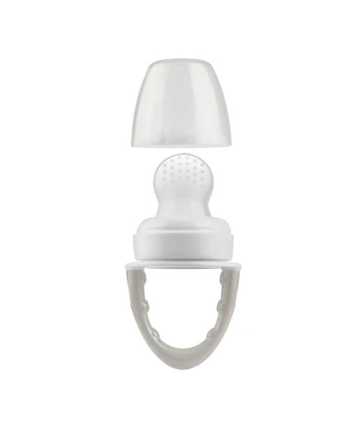 Dr Brown's pacifier feeder from 4 months — grey