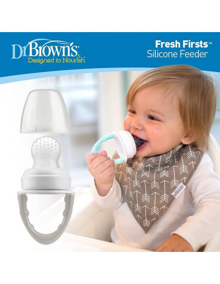Dr Brown's Sucette Grignoteuse 4m+ Gris Sucettes - Dr Brown's