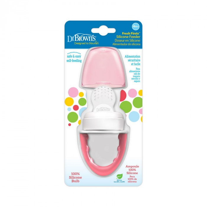 Dr Brown's Sucette Grignoteuse 4m+ Rose Sucettes - Dr Brown's