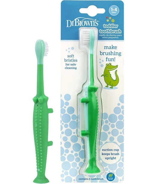 Dr Brown's toothbrush from 0 to 4 years Crocodile