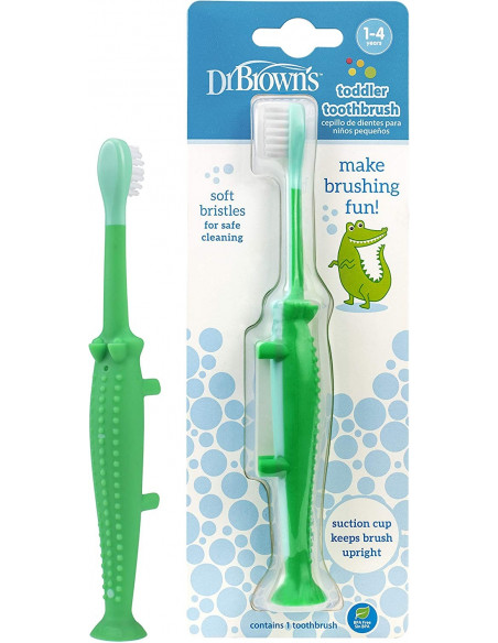 Dr Brown's Brosse à dents 0 - 4ans Crocodile Brosse à dents -
