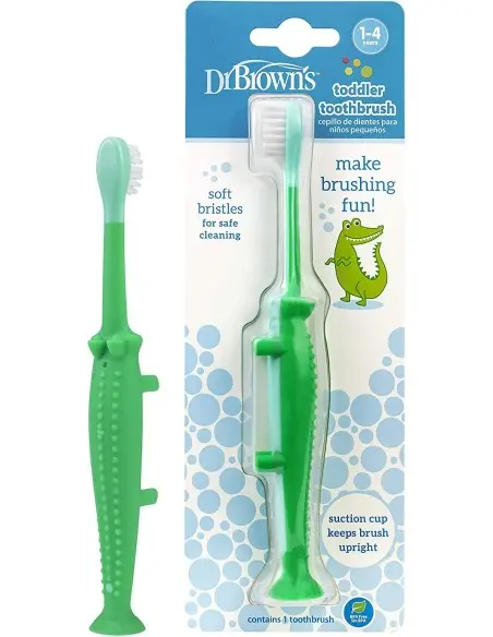 Dr Brown's toothbrush from 0 to 4 years Crocodile