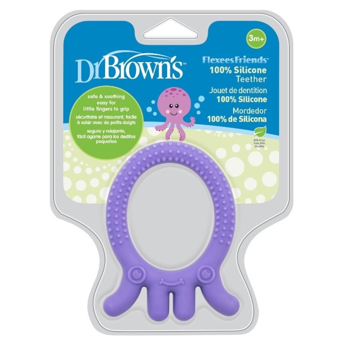 Dr Brown's Anneau de dentition Pieuvre Flexees Friends 3M+ -