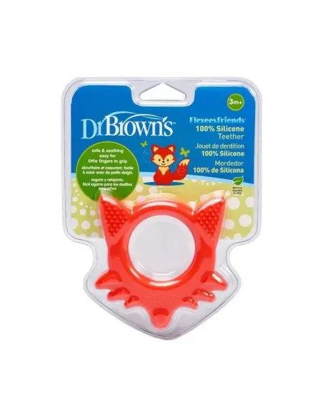 Dr Brown's Flexees Friends teething ring Fox from 3 months — photo 3