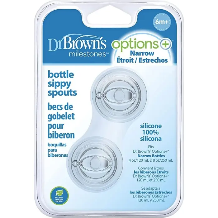 Dr Brown's Pack de 2 Tétines Transition à bec Cole large 6m+