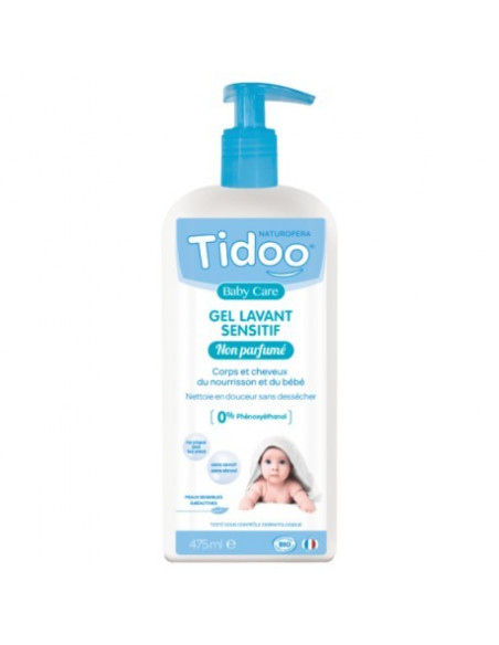 Tidoo Gel Lavant Moussant Sensitif Sans Parfum - 475ml Cheveux