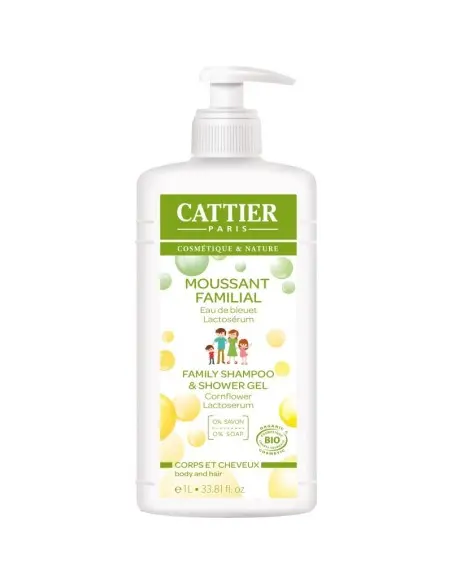 Cattier Gel Moussant Familial 1L Cheveux & Corps - Cattier