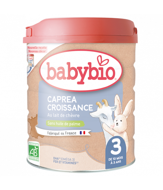 Babybio CAPREA 3 Croissance au Lait de Chèvre 800g Céréales &