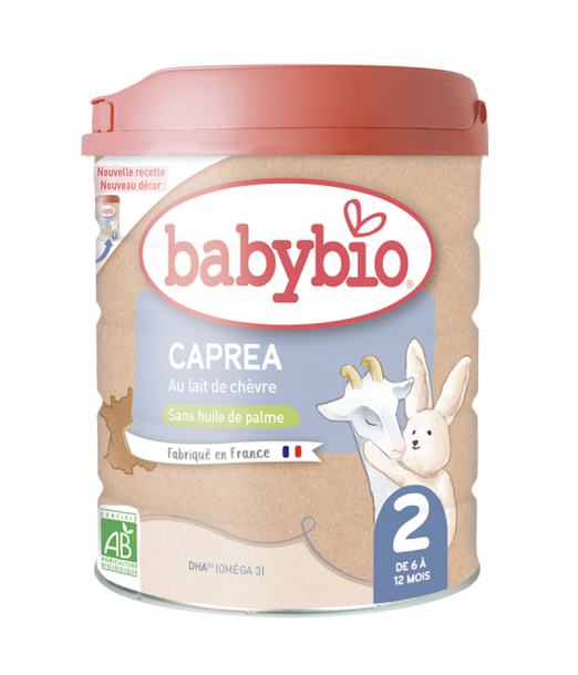 Babybio CAPREA 2 au Lait de Chèvre 800G Céréales & Compotes -