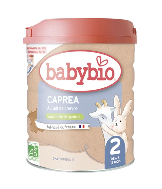 Babybio CAPREA 2 au Lait de Chèvre 800G Céréales & Compotes -