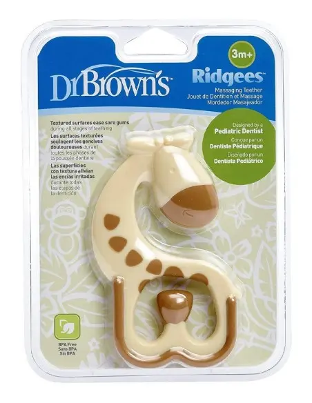 Dr Brown's Anneau de dentition Girafe 3m+ Anneau de dentition 