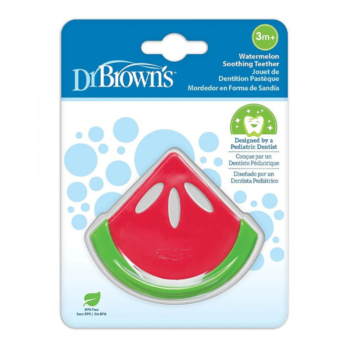 Dr Brown's Anneau de dentition Pastèque 3m+ Anneau de dentition