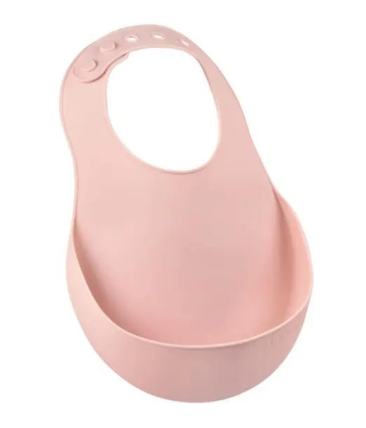 Bavoir en silicone Béaba Old Pink 4m+ Bavoir - Beaba Maroc 2